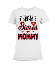 One Blessed Mommy - Red Premium Fit Ladies Tee tile