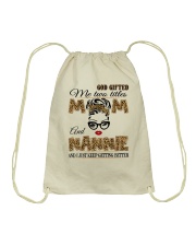 Mom And Nannie - 2022.Png Drawstring Bag tile