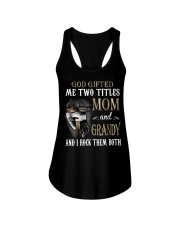 Mom And Grandy - Rock Them Both Cross Ladies Flowy Tank tile