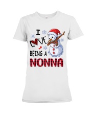 I Love Being A Nonna - Xmas Premium Fit Ladies Tee tile