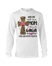 Mom Then A Gaga - Cross 2 Long Sleeve Tee tile