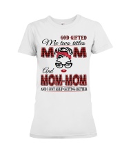 Mom And Mom-Mom - Red 2022 .Png Premium Fit Ladies Tee tile