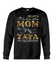 Mom And Yaya - Bling M Crewneck Sweatshirt tile