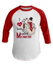I Love Being Called Momom - Xmas Baseball Tee tile