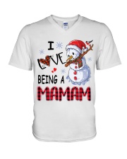 I Love Being A Mamam - Xmas V-Neck T-Shirt tile