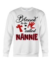 Blessed To Be Called Nannie - Red Crewneck Sweatshirt tile