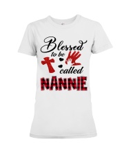 Blessed To Be Called Nannie - Red Premium Fit Ladies Tee tile