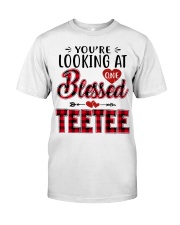 One Blessed Teetee - Red Classic T-Shirt front