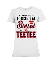 One Blessed Teetee - Red Premium Fit Ladies Tee tile