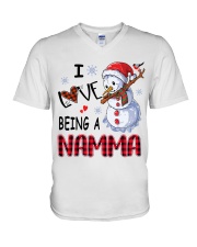 I Love Being A Namma - Xmas V-Neck T-Shirt tile