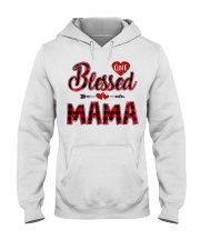 Blessed Mama - Red Hooded Sweatshirt tile
