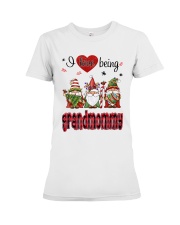I Love Being Grandmommy - R Premium Fit Ladies Tee tile