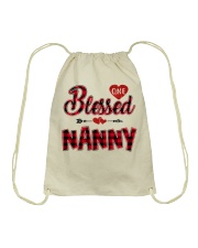 Blessed Nanny - Red Drawstring Bag tile