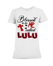 Blessed To Be Called Lulu - Red Premium Fit Ladies Tee tile