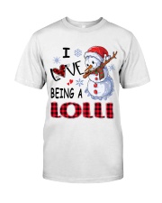 I Love Being A Lolli - Xmas Classic T-Shirt front