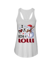 I Love Being A Lolli - Xmas Ladies Flowy Tank tile