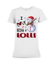 I Love Being A Lolli - Xmas Premium Fit Ladies Tee tile