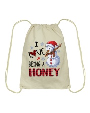 I Love Being A Honey - Xmas Drawstring Bag tile