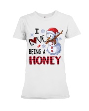 I Love Being A Honey - Xmas Premium Fit Ladies Tee tile