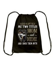 Mom And Deedee - Rock Them Both Cross Drawstring Bag tile