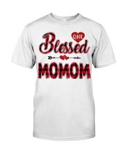 Blessed Momom - Red Classic T-Shirt front