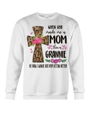 Mom Then A Grannie - Cross 2 Crewneck Sweatshirt tile