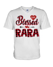 Blessed Rara - Red V-Neck T-Shirt tile