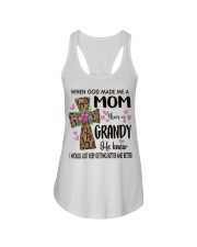 Mom Then A Grandy - Cross Ladies Flowy Tank tile