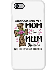 Mom Then A Meem - Cross Phone Case tile