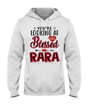 One Blessed Rara - Red Hooded Sweatshirt tile