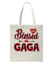 Blessed Gaga - Red Tote Bag tile