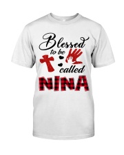 Blessed To Be Called Nina - Red Classic T-Shirt front