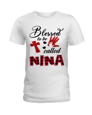 Blessed To Be Called Nina - Red Ladies T-Shirt tile