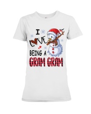 I Love Being A Gram Gram - Xmas Premium Fit Ladies Tee tile