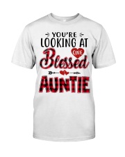 One Blessed Auntie - Red Classic T-Shirt front