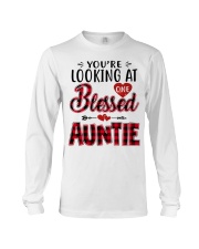 One Blessed Auntie - Red Long Sleeve Tee tile