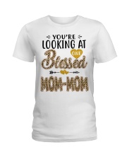 One Blessed Mom-Mom - Leo Ladies T-Shirt tile