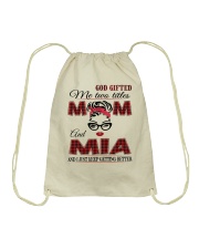 Mom And Mia - Red 2022 .Png Drawstring Bag tile