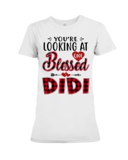 One Blessed Didi - Red Premium Fit Ladies Tee tile