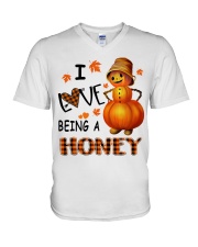 I Love Being A Honey - Great V-Neck T-Shirt tile