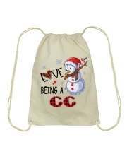 I Love Being A Cc - Xmas Drawstring Bag tile