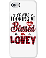 One Blessed Lovey - Red Phone Case tile