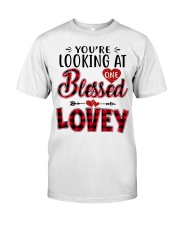One Blessed Lovey - Red Classic T-Shirt front