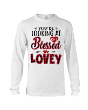 One Blessed Lovey - Red Long Sleeve Tee tile
