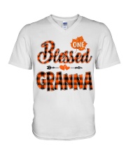 Blessed Granna - Autumn V-Neck T-Shirt tile