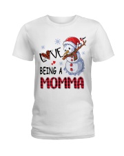 I Love Being A Momma - Xmas Ladies T-Shirt tile