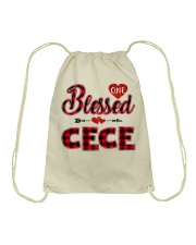Blessed Cece - Red Drawstring Bag tile