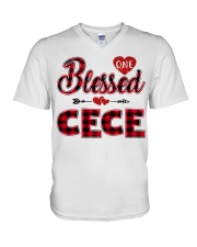 Blessed Cece - Red V-Neck T-Shirt tile