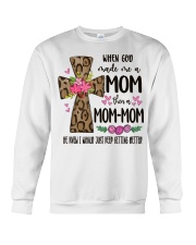 Mom Then A Mom-mom - Cross 2 Crewneck Sweatshirt tile