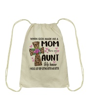 Mom Then An Aunt - Cross Drawstring Bag tile